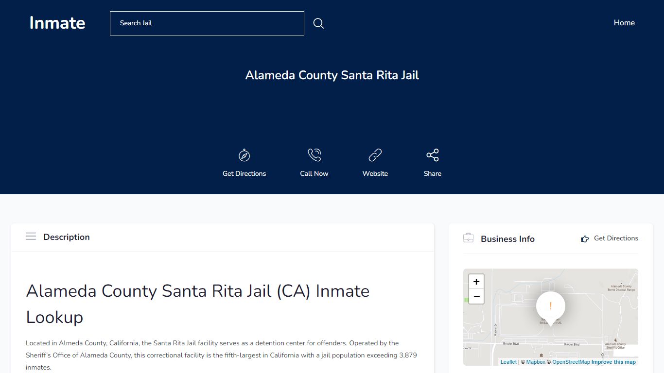 Santa Rita Inmate Search | Archives | InmateID